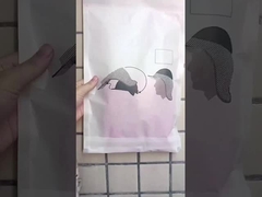 Glaspapieren envelop met handvat voor verpakking en winkelen