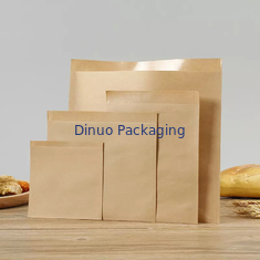 100 stuks biologisch afbreekbare platte kraftpapieren enveloppen voor koekjespopcornsandwiches