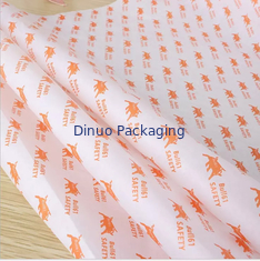 Oranje Logo Gepersonaliseerde Gedrukte Papieren Zakdoekje Wrap Voor Bloem Bruiloft Garland Facial Gift