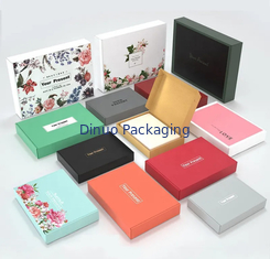 UV de Kaartdocument van Druklogo kraft paper box with Gouden Gepaste kleur
