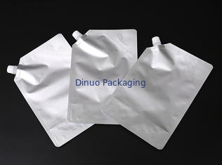 De douane Gedrukte Zak van de Wijn Resealable Spuiten van Aluminiumfoliezakken rechtop Rode/Witte