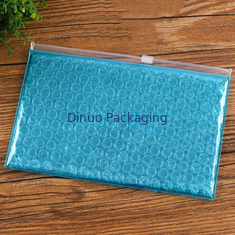 Duidelijke recycle zipper bubbelzak Custom logo en grootte