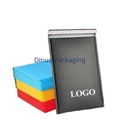 Op maat gedrukte poly bubble mailers ontwerp opgevouwen verzend enveloppen mailing bags voor cadeautjes