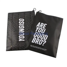 Custom Printed Logo CPE Plastic Slider Zipper Bags Voor Kleding Ondergoed T-Shirt Verpakking
