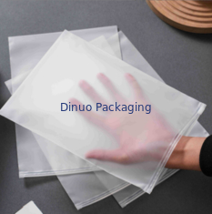 CPE PE Transparante Matte Plastic Ritssluiting Zak Met Recyclebare En Stofvrije Prestaties