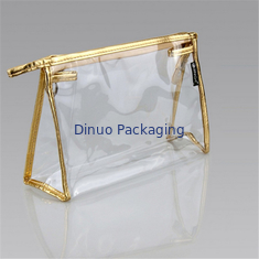 Kosmetische Zak van douane de Duidelijke pvc/Toiletry de Reiszak van pvc met Ritssluiting
