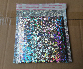 Glanzende Holografische Bellenenveloppen, Uitdrukkelijke Verpakking Holografische Polymailers
