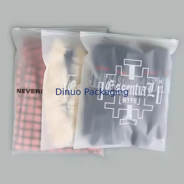 Custom Cpe Frosted Zipper Packaging Bag Plastic Clear Zip Bag Hervergrendelbare plastic zakken voor kleding