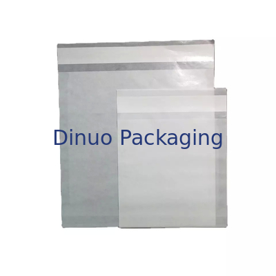 Aangepaste logo waterdichte kleding gestempeld pergamijn papieren zak witte verpakking zak envelop