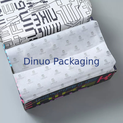 Recyclebare kerst witte papieren zakdoekje geschenkverpakking met aangepast logo