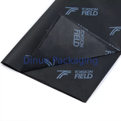 Zwart geschenk Gelukkige verjaardag Kerstmis Papieren zakdoekje Wrap Aangepast logo voor schoenkleding