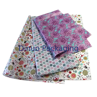 Geschenkverpakking Kleine papieren zakdoekjes Gekleurde ambachtelijke boeket bloemen inpakpapier