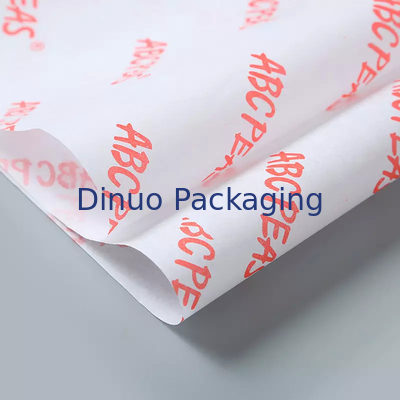 Oranje Logo Gepersonaliseerde Gedrukte Papieren Zakdoekje Wrap Voor Bloem Bruiloft Garland Facial Gift
