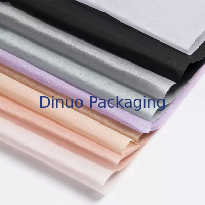 Vuurvast houtpulp tissue inpakpapier Modieus kleurrijk voor kledingverpakkingen