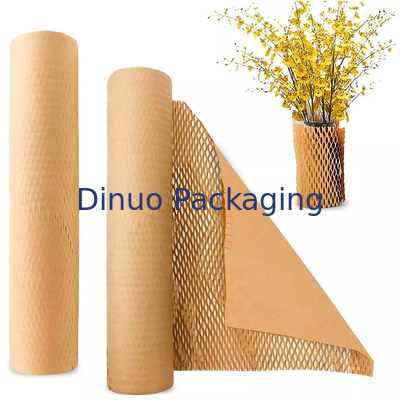 Houtpulp biologisch afbreekbare honingraat kraftpapier demping beschermende honingraatbal