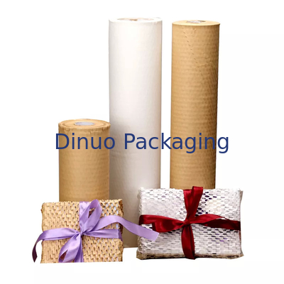 Houtpulp biologisch afbreekbare honingraat kraftpapier demping beschermende honingraatbal