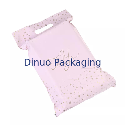 Bedrukking van gerecyclede plastic poly-mailertassen Kledingverpakking Koeriertas met handvat