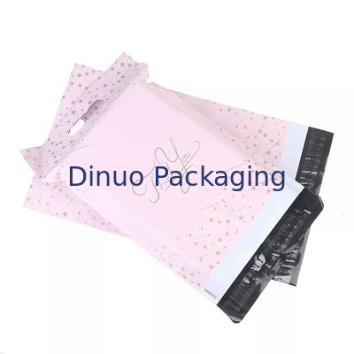 Bedrukking van gerecyclede plastic poly-mailertassen Kledingverpakking Koeriertas met handvat
