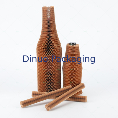 De Honingraat van ambachtkraftpapier het Verpakken Document Schokbestendige de Verpakking van Mesh Set Cosmetic Glass Bottle