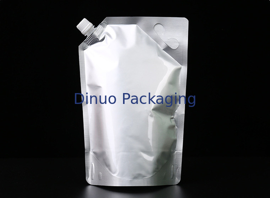 De douane Gedrukte Zak van de Wijn Resealable Spuiten van Aluminiumfoliezakken rechtop Rode/Witte