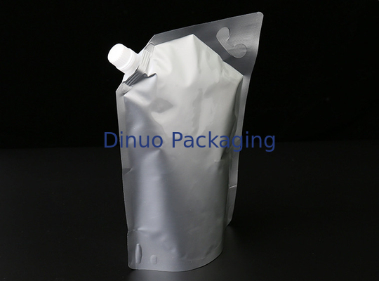 De douane Gedrukte Zak van de Wijn Resealable Spuiten van Aluminiumfoliezakken rechtop Rode/Witte