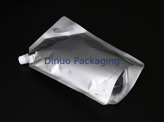 De douane Gedrukte Zak van de Wijn Resealable Spuiten van Aluminiumfoliezakken rechtop Rode/Witte