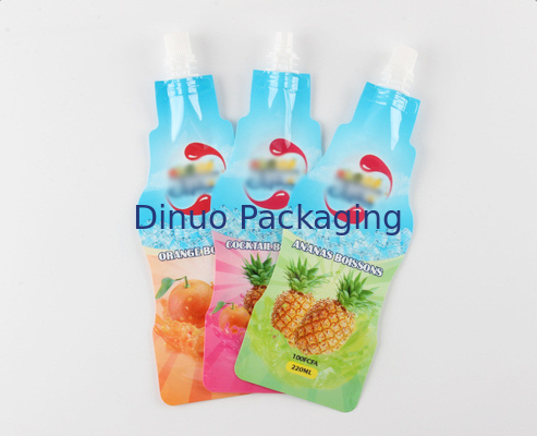 Spuit de douane Gedrukte Doypack-Tribune van de de Pijpaluminiumfolie van de Zakdrank Fles Gevormde omhoog Zak