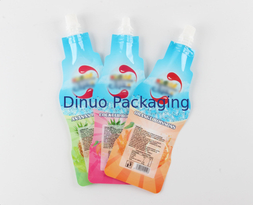Spuit de douane Gedrukte Doypack-Tribune van de de Pijpaluminiumfolie van de Zakdrank Fles Gevormde omhoog Zak
