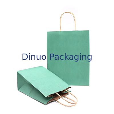 Kraftpapier-Document Meeneem de Thee van Tote Bag Baking Pastry Milk het Winkelen Giftdocument Zak