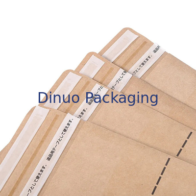 Vlakke de Bodemzak van douanelogo printing biodegradable kraft paper voor Pakket het Verschepen