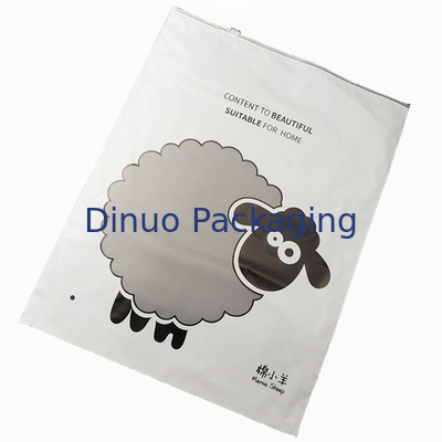 Recyclebare CPE-verpakkingszakken CPE/PVC/PE Ziplock kledingzak 17 X 20 cm