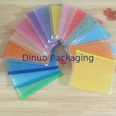 Poly Air Zip Lock Plastic Custom Bubble Mailing Bag Duidelijk gekleurd opblaasbaar met logo