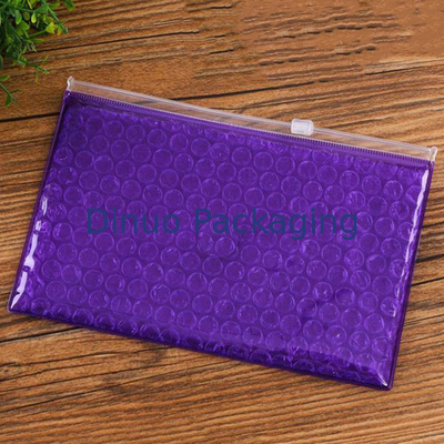 Duidelijke recycle zipper bubbelzak Custom logo en grootte