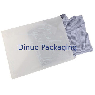 Op maat gedrukt logo biologisch afbreekbaar kledingglaspapier zak composteerbaar doorschijnend gewassen papier zak