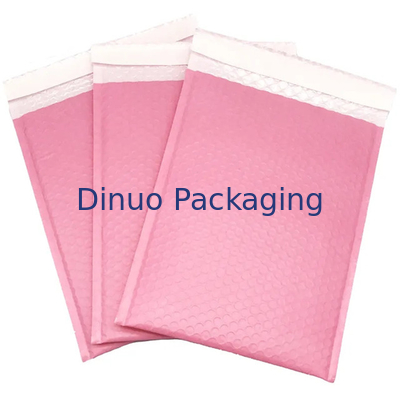 Op maat gedrukte poly bubble mailers ontwerp opgevouwen verzend enveloppen mailing bags voor cadeautjes