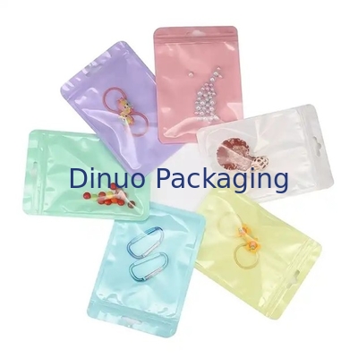 Gepersonaliseerde CPE PE Transparante Frosted Plastic Zip Lock Bag Mini Zip Pocket