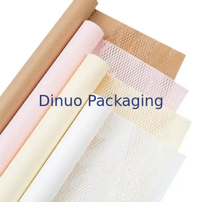 Biologisch afbreekbare, milieuvriendelijke verpakking honingraatpapier wrap bruine kraftpapierrol