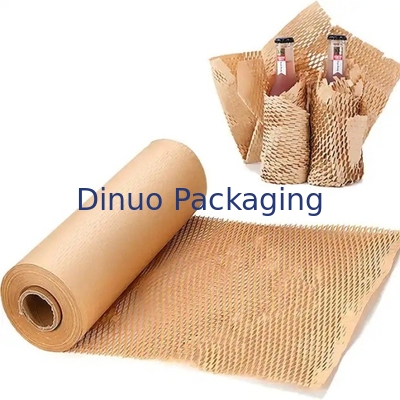 Biologisch afbreekbare, milieuvriendelijke verpakking honingraatpapier wrap bruine kraftpapierrol