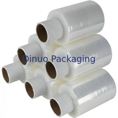 LLDPE-rode rek- en krimpfilm 0,012 mm ontworpen met plastic handvat