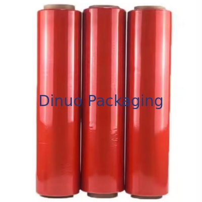 Omzet Stretch And Shrink Film in rode kleur gemaakt van 100% maagdelijk materiaal