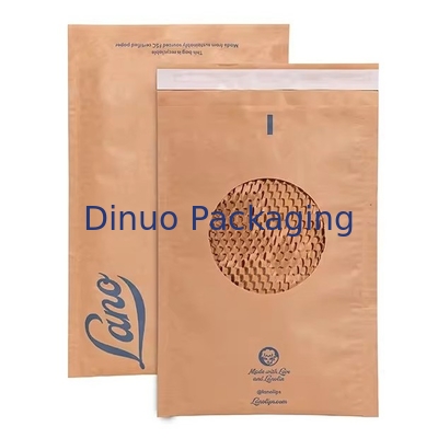 Composteerbare honingraat gepolst Kraftpapier Express Enveloppe Biologisch afbreekbaar Schokbestendig Mailers Verzendingsmailzakken