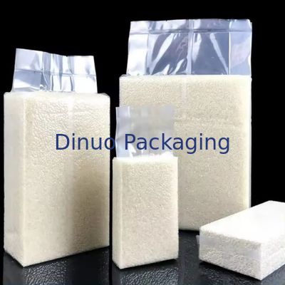 Transparante vacuümzak met diverse graanprint