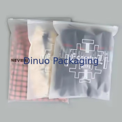 Custom Cpe Frosted Zipper Packaging Bag Plastic Clear Zip Bag Hervergrendelbare plastic zakken voor kleding