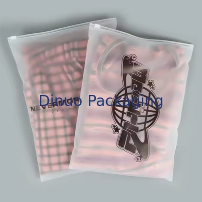 Custom Cpe Frosted Zipper Packaging Bag Plastic Clear Zip Bag Hervergrendelbare plastic zakken voor kleding