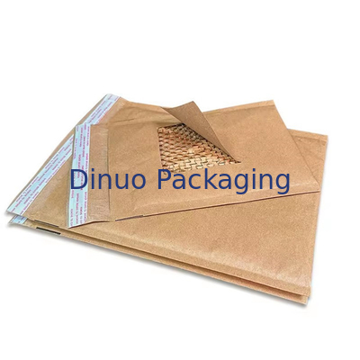 Op maat gemaakte composteerbare honingraat Polderd Kraftpapier Express Envelop Biologisch afbreekbaar Schokbestendig Mailer Verscheep Verpakkingszak