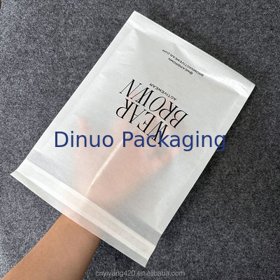 Voedingsmiddelen Translucent Biodegradable Wax Paper Bags Met Kleefstrook Gusset Glassine Envelopes