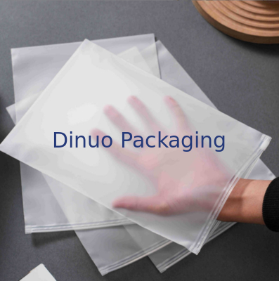 CPE PE Transparante Matte Plastic Ritssluiting Zak Met Recyclebare En Stofvrije Prestaties