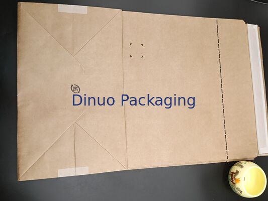Custom Size Self-Adhesive Brown Kraft Paper Square-Bottom Bags Eco-Friendly Recyclable Packaging for Gifts Documents Crafts