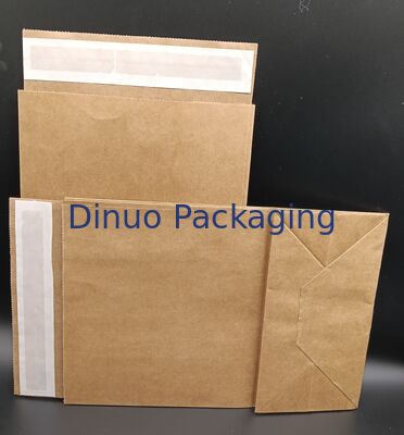 Virgin Pulp Natural Brown Side Gusset Kraft Paper Bag voor cadeauverpakkingen