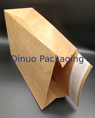 Virgin Pulp Natural Brown Side Gusset Kraft Paper Bag voor cadeauverpakkingen